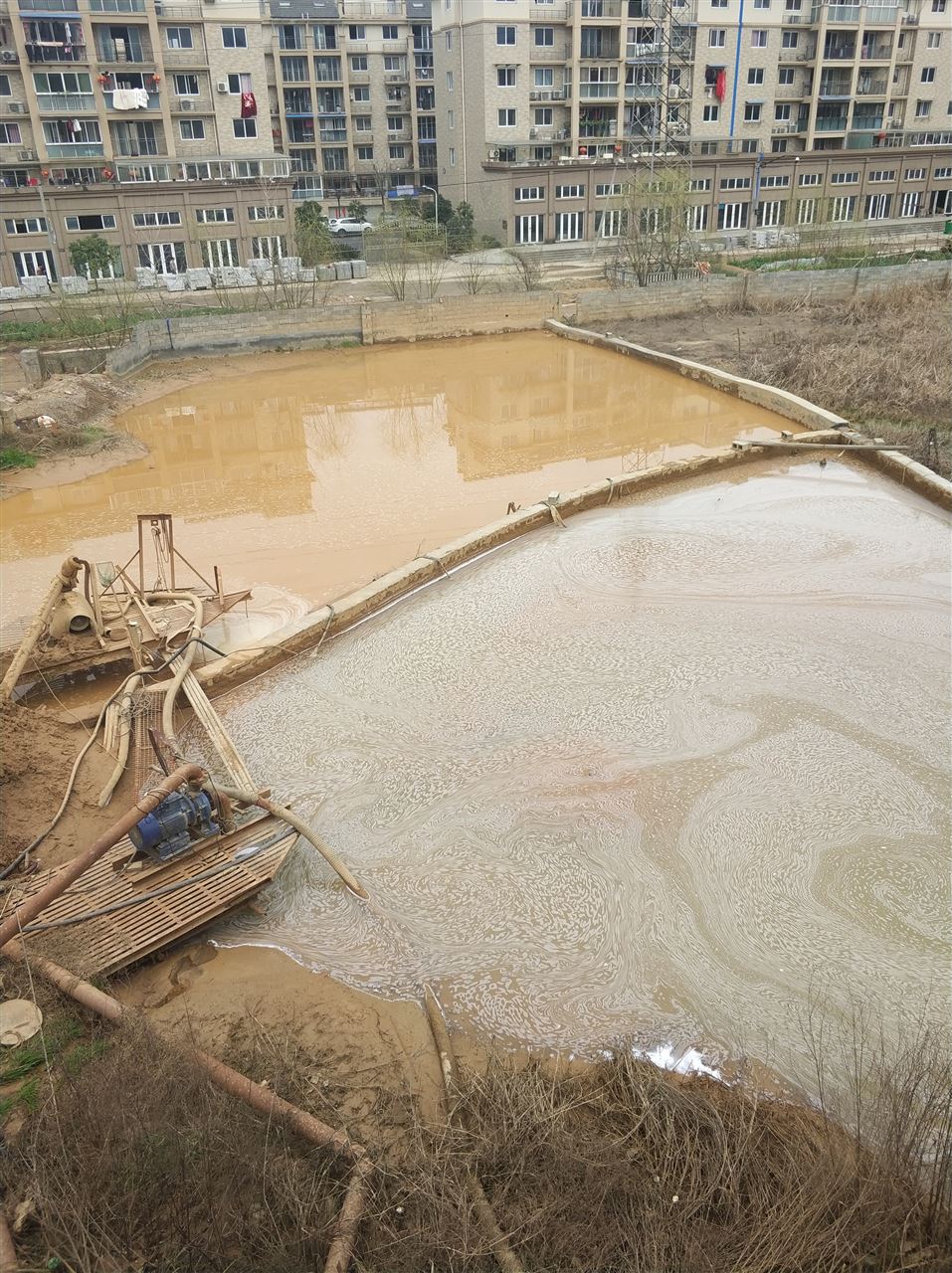 英山沉淀池淤泥清理-厂区废水池淤泥清淤