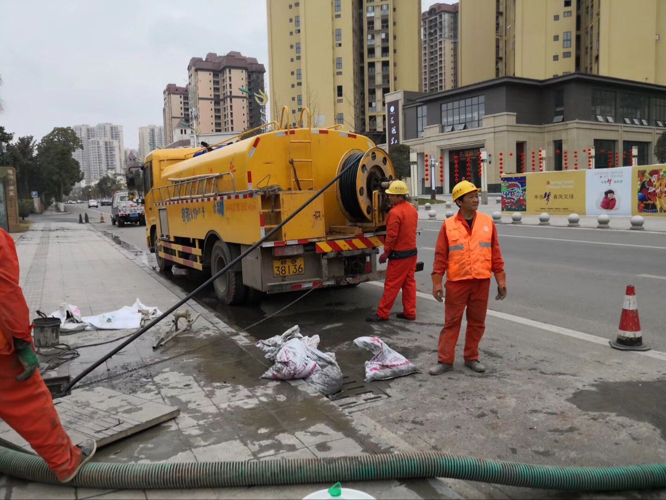 英山排污管道清淤-管道清洗